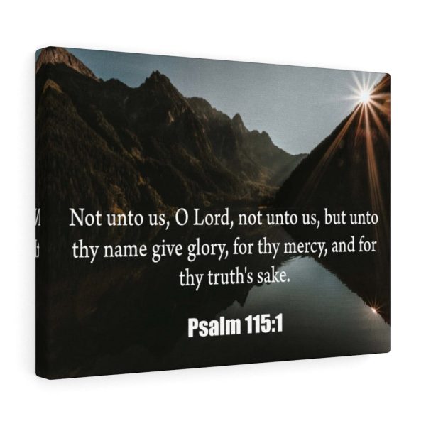 Scripture Canvas Not Unto Us Isaiah 41:10 Christian Bible Verse Meaningful Framed Prints, Canvas Paintings - Image 3