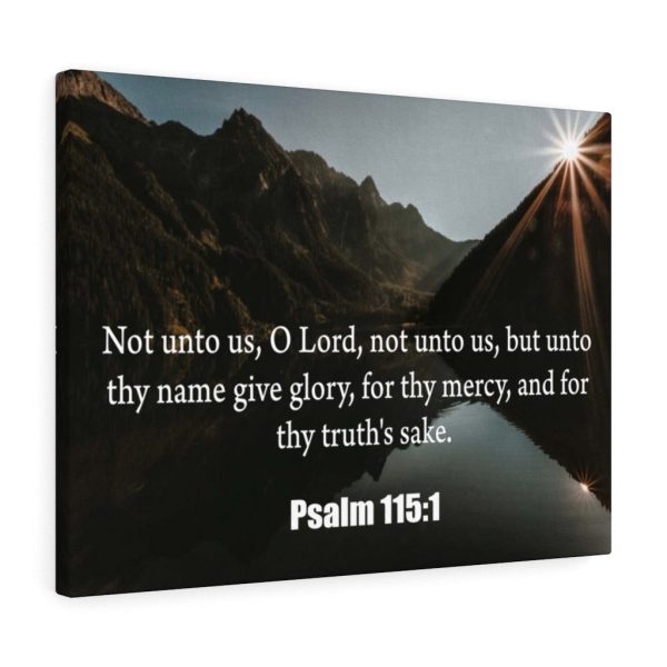 Scripture Canvas Not Unto Us Isaiah 41:10 Christian Bible Verse Meaningful Framed Prints, Canvas Paintings - Image 2