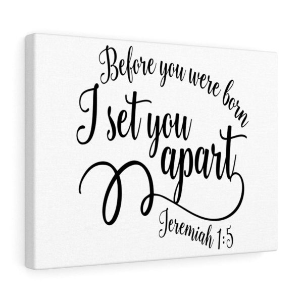 Scripture Canvas Set You Apart Jeremiah 1:5 Christian Bible Verse Meaningful Framed Prints, Canvas Paintings - Image 6