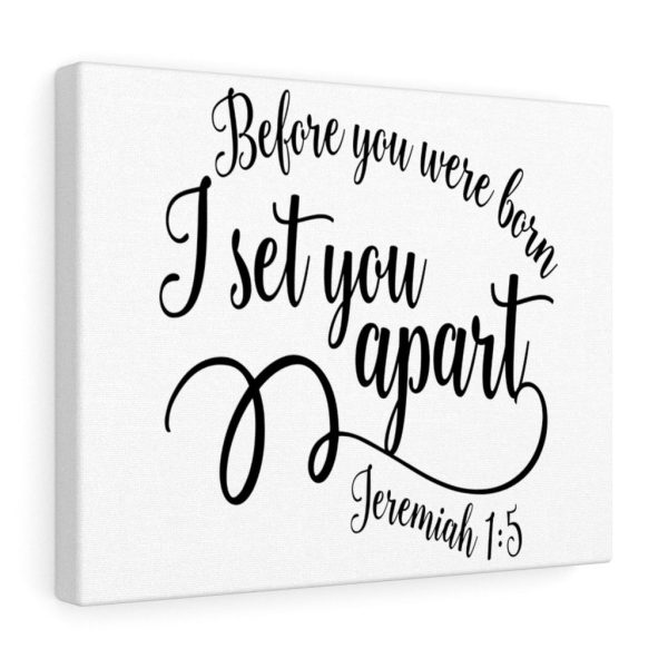 Scripture Canvas Set You Apart Jeremiah 1:5 Christian Bible Verse Meaningful Framed Prints, Canvas Paintings - Image 4