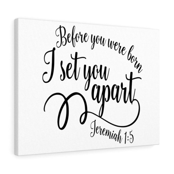 Scripture Canvas Set You Apart Jeremiah 1:5 Christian Bible Verse Meaningful Framed Prints, Canvas Paintings - Image 8