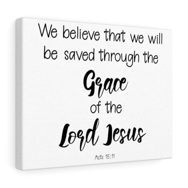 Scripture Canvas Grace Of The Lord Jesus Acts 15:11 Christian Bible Verse Meaningful Framed Prints, Canvas Paintings - Image 4