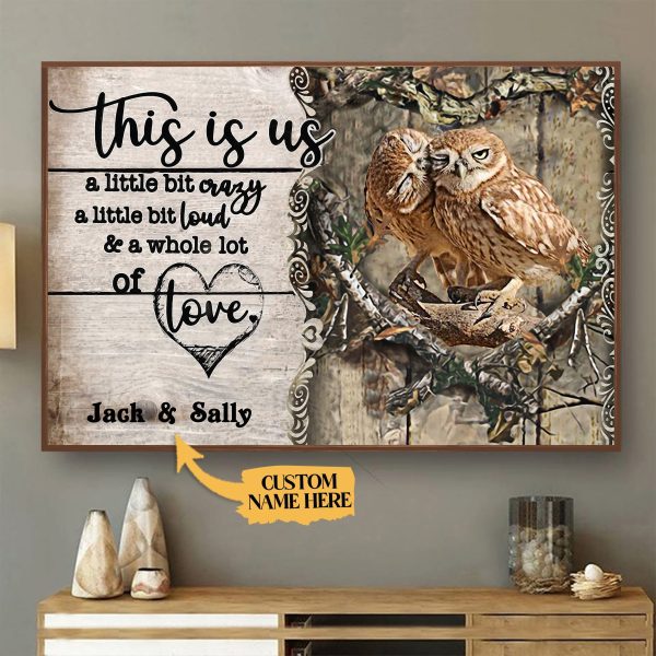 Personalized Canvas Art Painting, Canvas Gallery Hanging Owl This Is Us Wall Art Framed Prints, Canvas Paintings