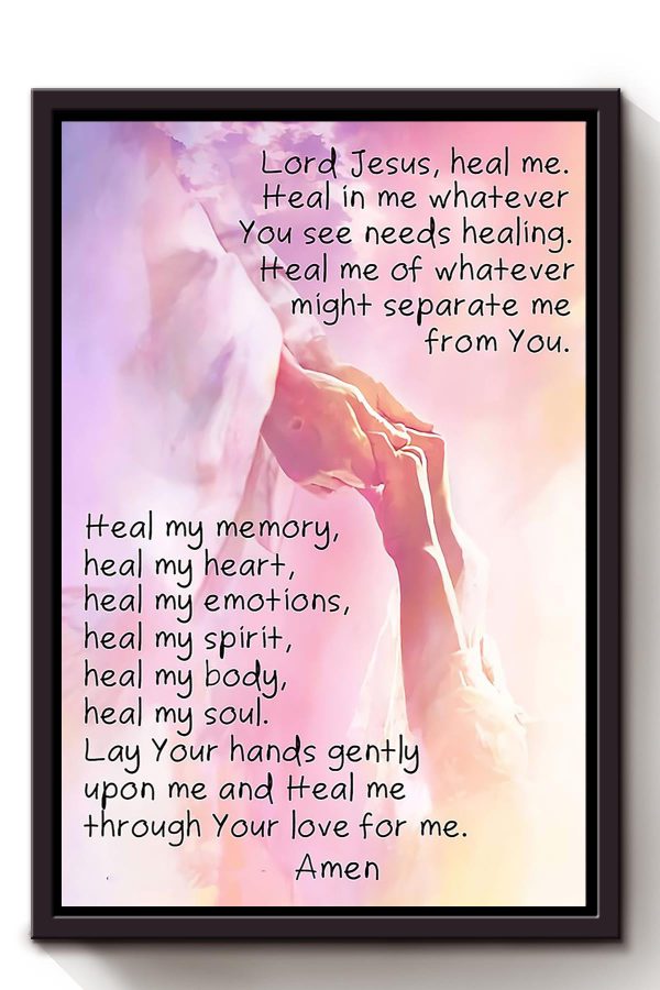 Prayer For Healing Christian Gift For Christmas Decor Son Of God Daughter Of God Framed Canvas Framed Prints, Canvas Paintings