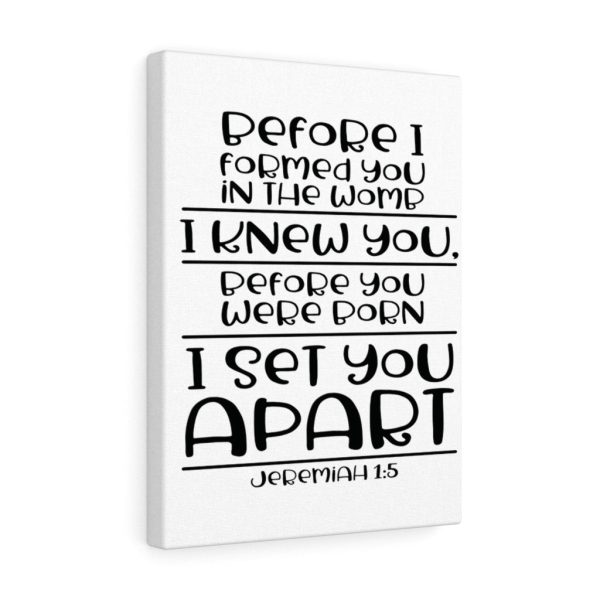 Scripture Canvas Set You Apart Jeremiah 1:5 Christian Bible Verse Meaningful Framed Prints, Canvas Paintings - Image 3