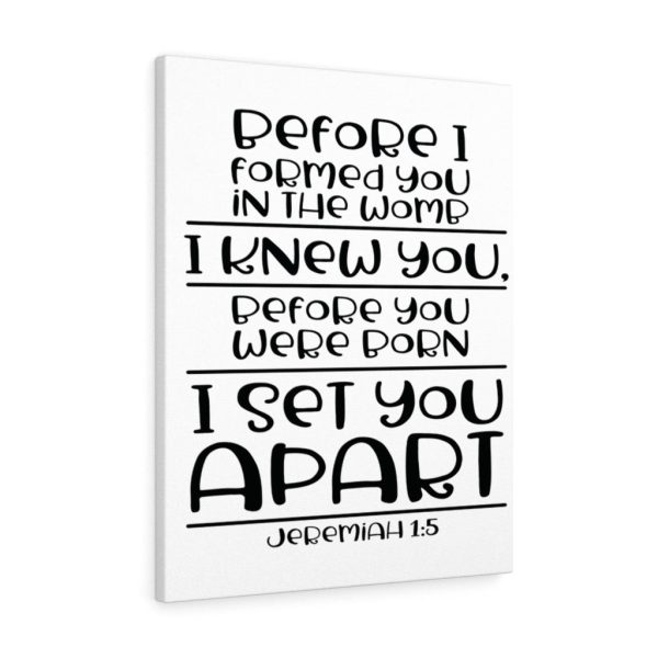 Scripture Canvas Set You Apart Jeremiah 1:5 Christian Bible Verse Meaningful Framed Prints, Canvas Paintings - Image 2