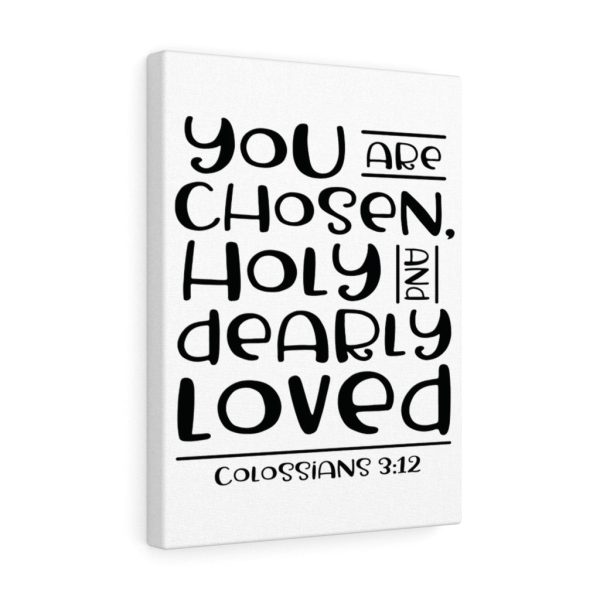 Scripture Canvas You Are Chosen Colossians 3:12 Christian Bible Verse Meaningful Framed Prints, Canvas Paintings - Image 3