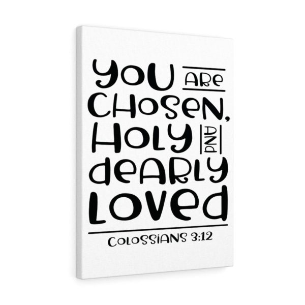 Scripture Canvas You Are Chosen Colossians 3:12 Christian Bible Verse Meaningful Framed Prints, Canvas Paintings - Image 4