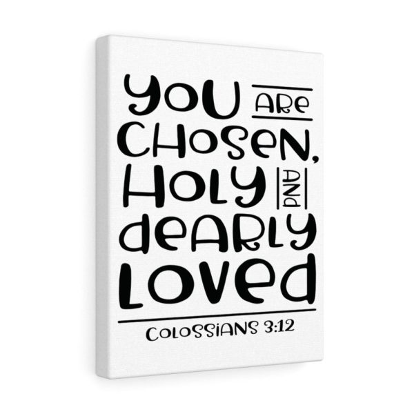 Scripture Canvas You Are Chosen Colossians 3:12 Christian Bible Verse Meaningful Framed Prints, Canvas Paintings - Image 2