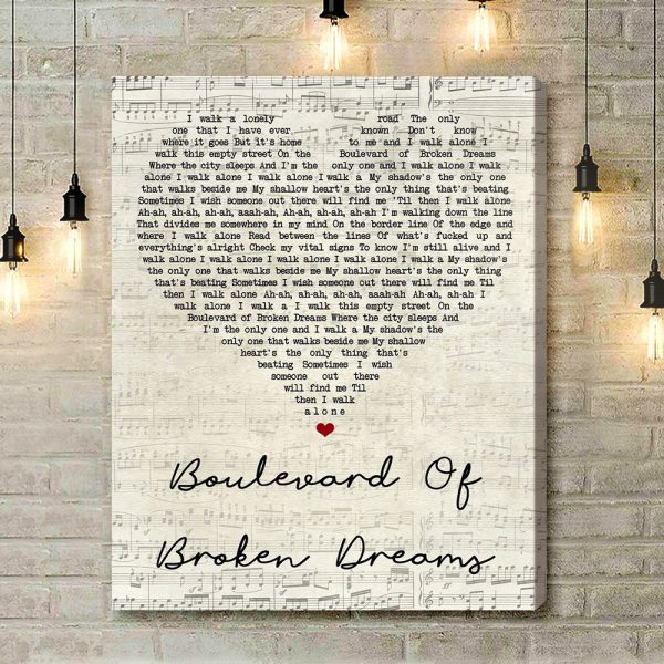 Granger Smith Happens Like That Script Heart Song Lyric Art Print - Canvas Print Wall Art Home Decor