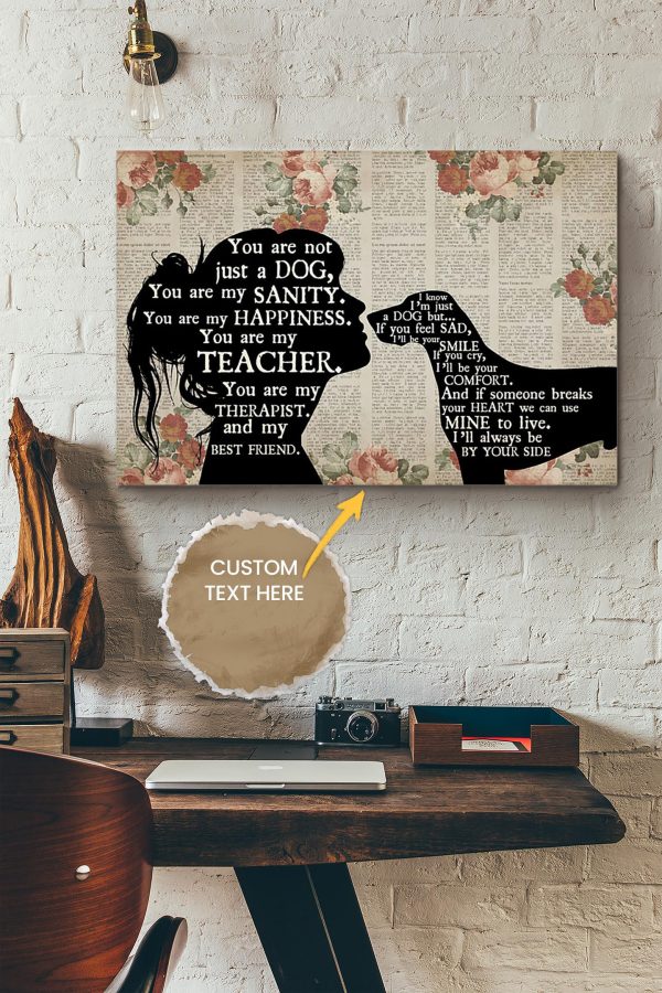 German Shorhaired Pointer Girl Therapist Best Friend Personalized Canvas Animal Gift For Dog Lover Dog Foster Puppy Fan Canvas Gallery Painting Wrapped Canvas Framed Prints, Canvas Paintings