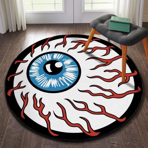 Eyeball Rat Fink Hot Rod Round Mat Round Floor Mat Room Rugs Carpet Outdoor Rug Washable Rugs