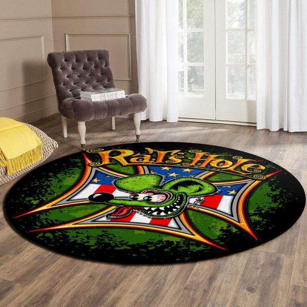 Rat's Hole Living Room Round Mat Circle Rug - Image 3