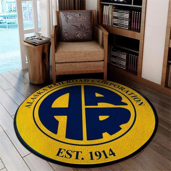 Alaska Round Mat Alaska Railroad Round Floor Mat Room Rugs Carpet Outdoor Rug Washable Rugs - Image 2