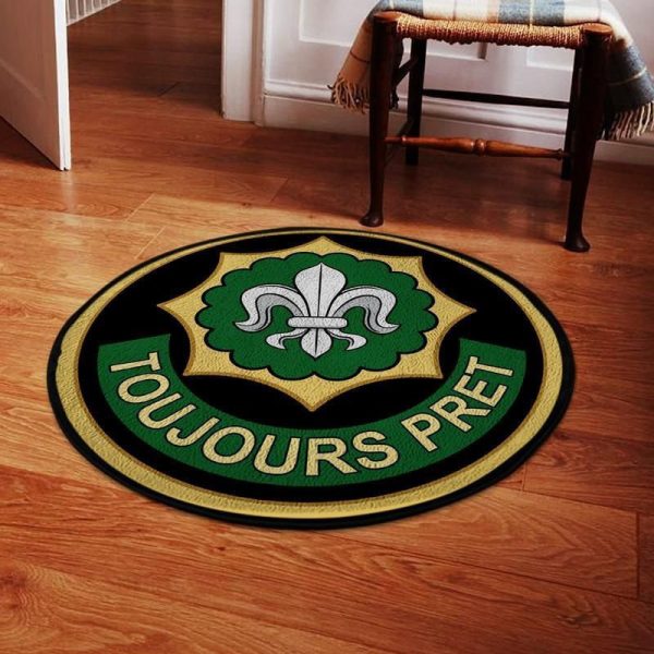 2nd Cavalry Regiment Living Room Round Mat Circle Rug - Image 2