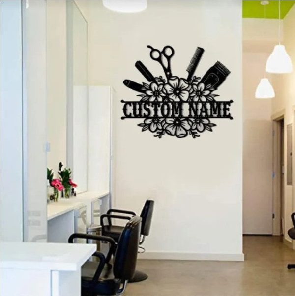 Personalized Hair Stylist Metal Sign, Hair Salon Sign, Barber Hair Sty