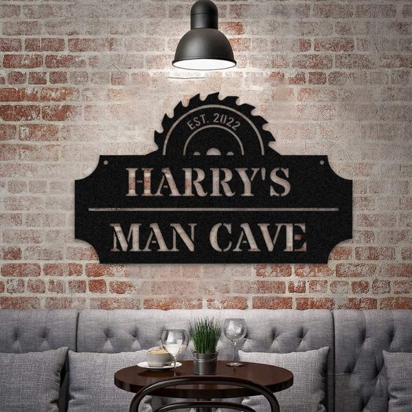 Customized Man Cave Metal Art, Mechanic, Garage Steel Plaque Laser Cut - Image 3