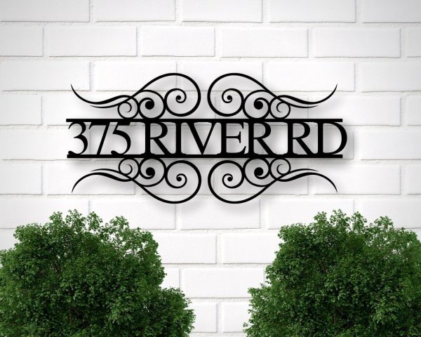 Custom Metal Address Sign Custom Street Address Sign Address Plaque Me