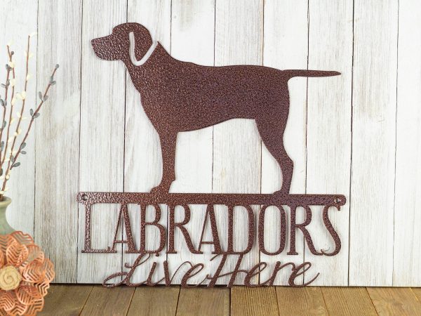 Labrador Retriever Dog Metal Sign Outdoor Sign Dog Mom Gift Laser Cut