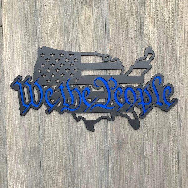 We The People Usa Metal Sign Cutout Cut Metal Sign Wall Metal Art Deco