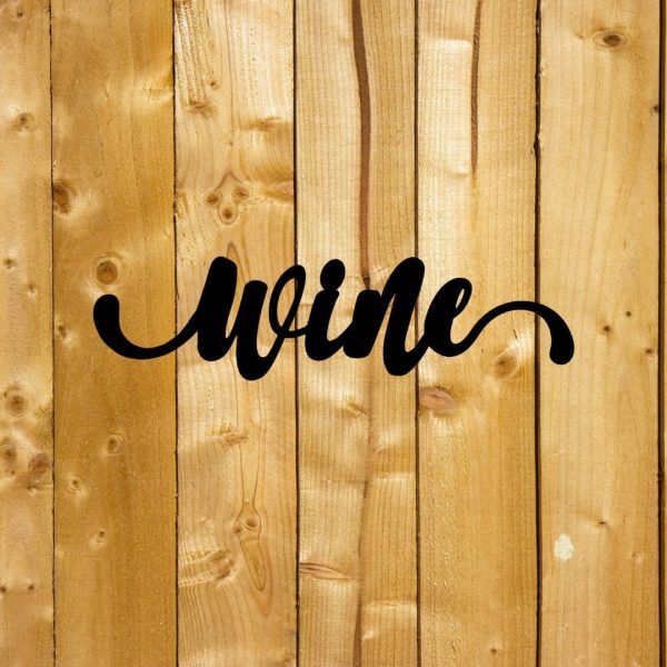 Wine Sign Cut Metal Sign Wall Decor Metal Sign Metal Art Decorations