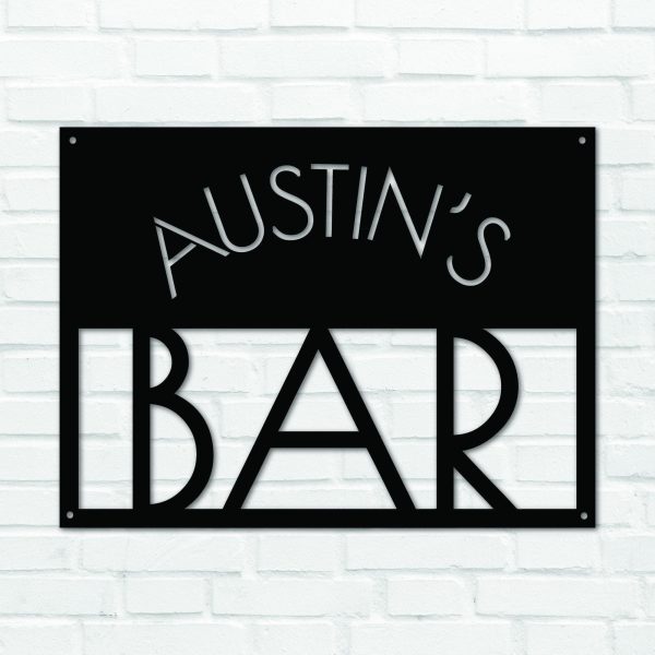 Custom Metal Bar Sign Laser Cut Custom Indoor/outdoor Bar Sign Persona