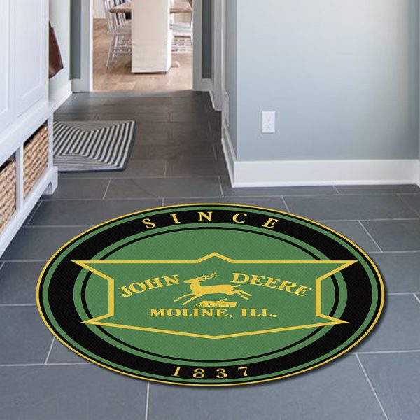 Johndeere Round Mat John Deere Farm Tractor Round Floor Mat Room Rugs Carpet Outdoor Rug Washable Rugs - Image 5