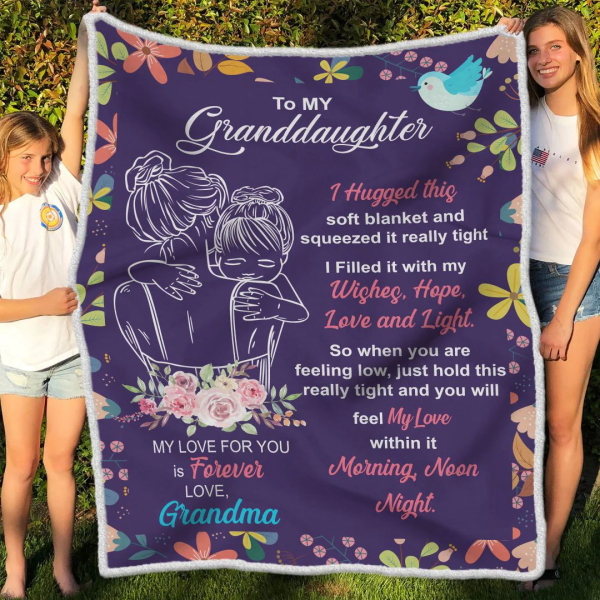 Blanket - To My Granddaughter Fleece Blanket Gift for Granddaughter Gi