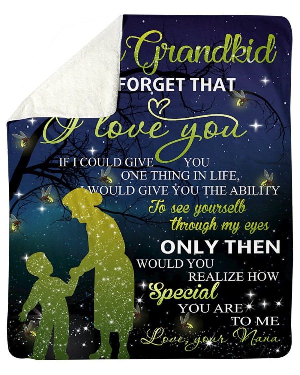 To My Grandkid How Special You Are To Me Fleece Blanket