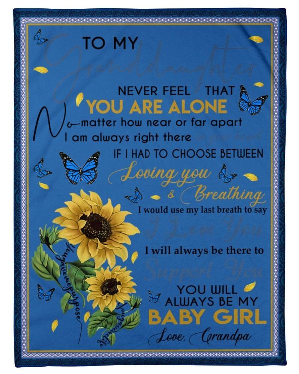 You Are My Sunshine Lovely Message Gifts For Granddaughter Fleece Blan