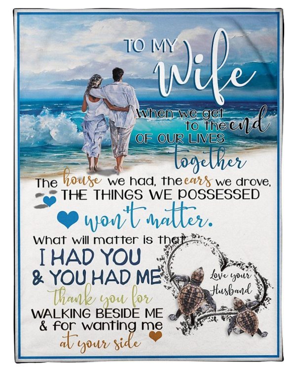 Thank You For Walking Beside Me And For Wanting Me Best Gift For Wife - Image 2