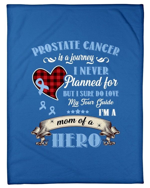 Prostate Cancer Is A Journey Gifts Fleece Blanket - Image 4