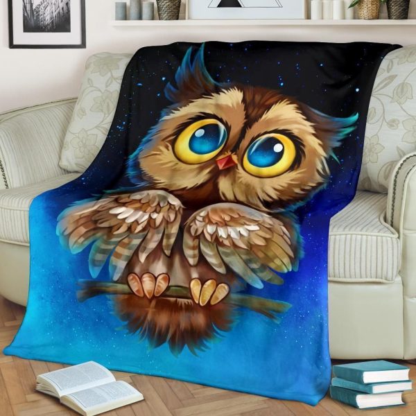 Cute Owl 3d Printed Fleece Blanket Gift For Owl Lover - Image 2