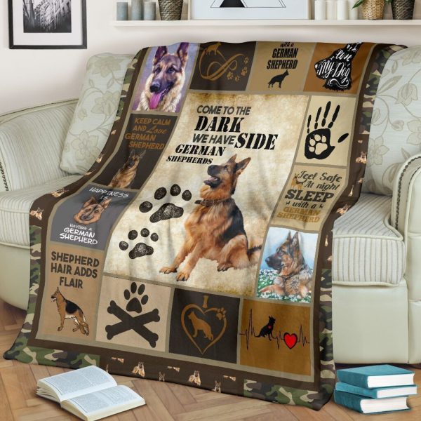 Come To The Dark German Shepherd Fleece Blanket Gift For German Shephe - Image 3