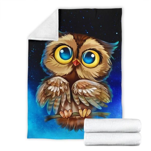 Cute Owl 3d Printed Fleece Blanket Gift For Owl Lover - Image 4