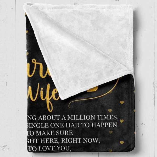 To My Future Wife Love At First Sight Fleece Blanket - Image 3