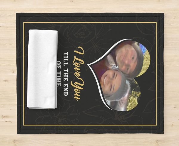 Customized Couples Photo Blanket, To My Wife Personalized Blanket For - Image 2