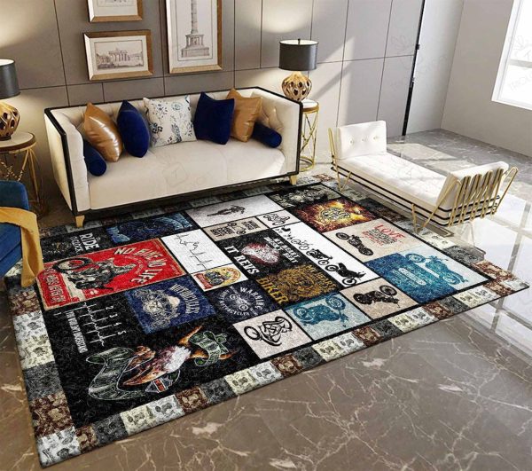 Biker Ax37676 Area Rugs For Living Room Rectangle Rug Bedroom Rugs Carpet Flooring Gift RS134727|Rosabella Print