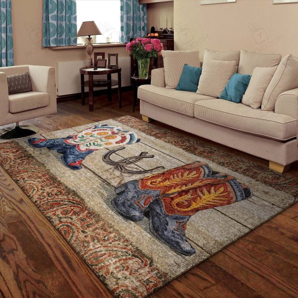 Cowgirl Area Rugs For Living Room Rectangle Rug Bedroom Rugs Carpet Flooring Gift RS137617|Rosabella Print