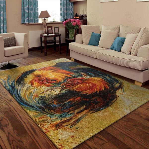 Chicken Area Rugs For Living Room Rectangle Rug Bedroom Rugs Carpet Flooring Gift RS136670|Rosabella Print