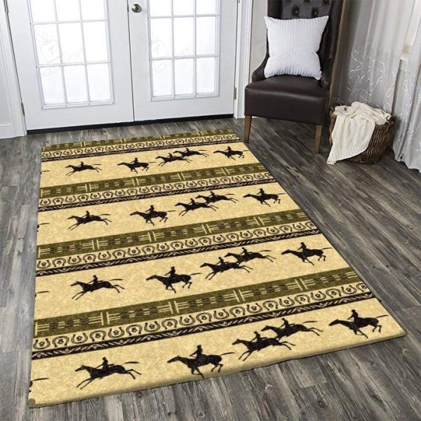 Horse Races Rectangle Rug Decor Area Rugs For Living Room Bedroom Kitchen Rugs Home Carpet Flooring Rs015992 Print