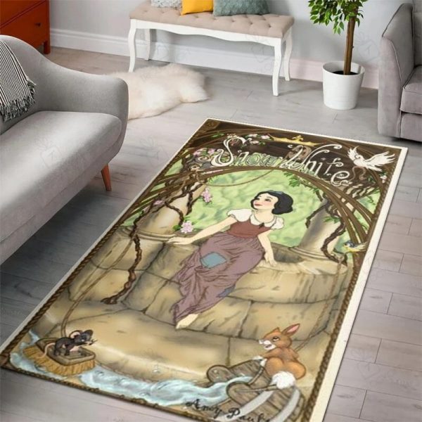 Princess Characters Disney Movies Carpet Rectangle Area Rugs Carpet For Living Room, Bedroom, Kitchen Rugs, Non-Slip Carpet Rp124247 Print