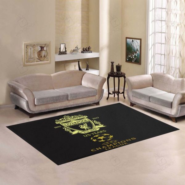 Liverpool Club 3 Rectangle Area Rugs Carpet For Living Room, Bedroom, Kitchen Rugs, Non-Slip Carpet Rp121133 Print