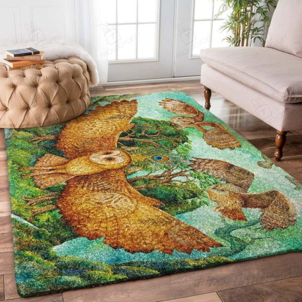 Owl Rectangle Area Rugs Carpet For Living Room, Bedroom, Kitchen Rugs, Non-Slip Carpet Rp123673 Print