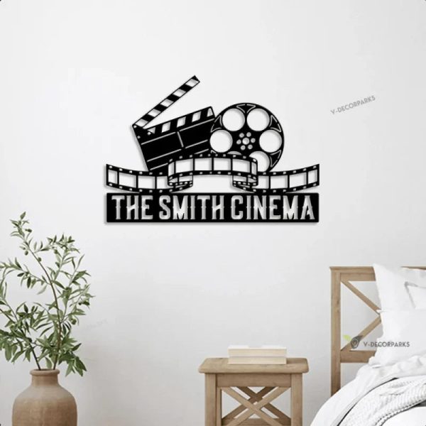 Custom Led Home Cinema Metal Sign Light Up, Home Theater Wall Art, The - Image 4